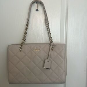 Kate spade quilted purse In cream